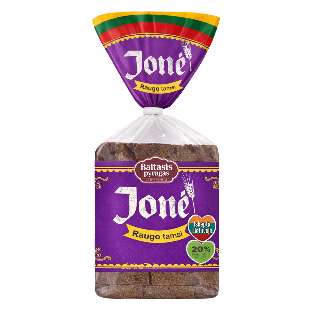 Tamsi raugo duona Jonė 390 g
